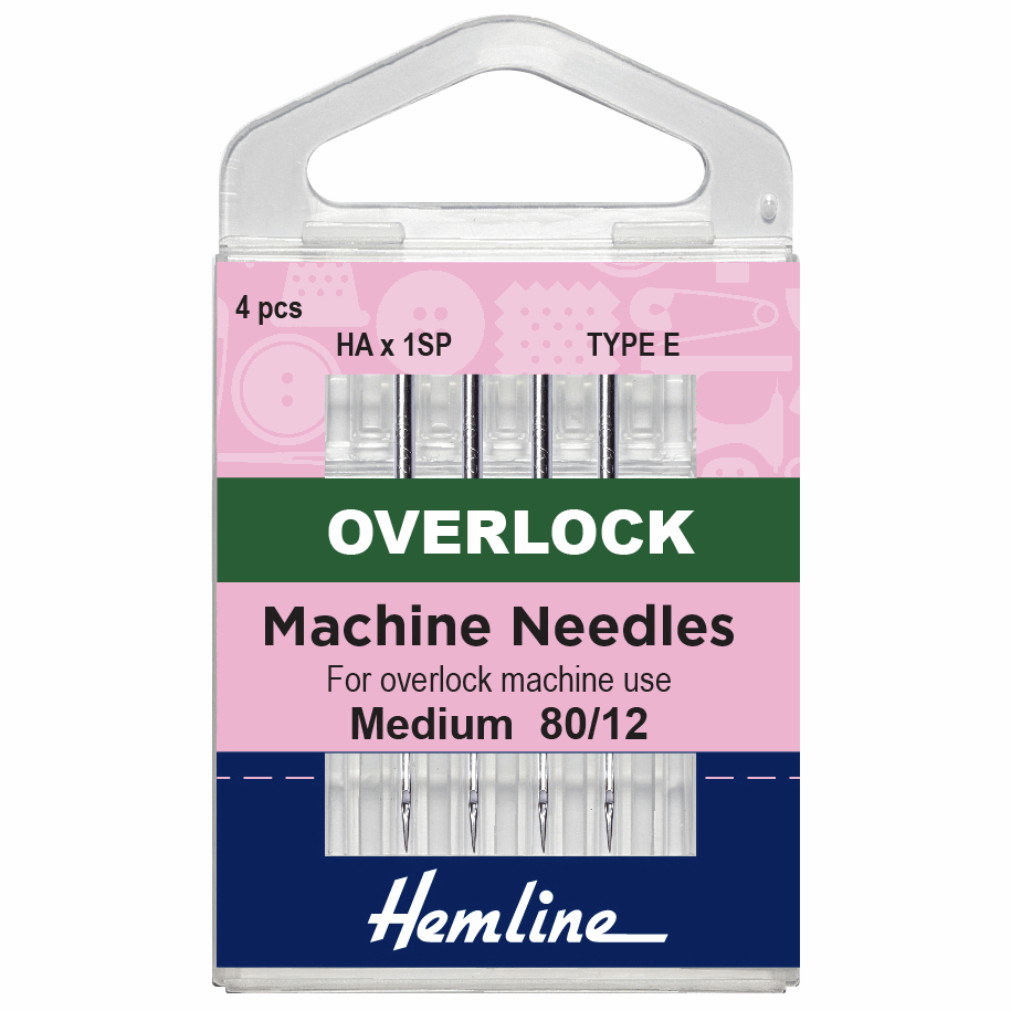 H107.E Overlock Machine Needle - For needle system HA or 1SP - Size 80/12 
